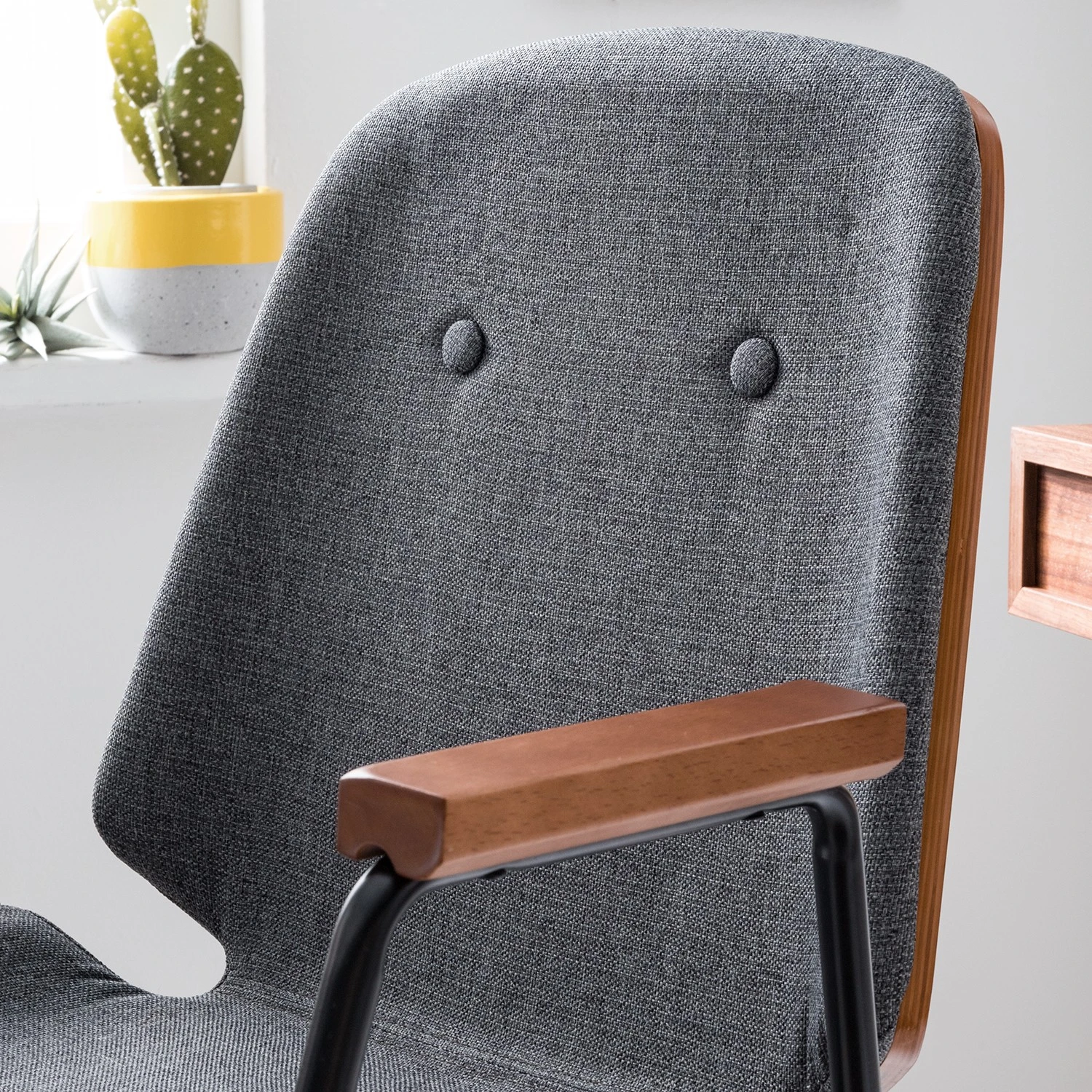 Studio Copenhagen Chaise de bureau pivotante Ganalu I - Tissu / acier 9 Studio Copenhagen Chaise de bureau pivotante Ganalu I - Tissu / acier – Image 7