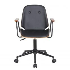 Mørteens Chaise de bureau pivotante Ganalu II - Imitation cuir - Noir / Noyer 11 Mørteens Chaise de bureau pivotante Ganalu II - Imitation cuir - Noir / Noyer -Chaises Soldes 1000176723 190614 12072000128 GALLERYIMAGES P000000001000176723