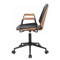 Mørteens Chaise de bureau pivotante Ganalu II - Imitation cuir - Noir / Noyer 12 Mørteens Chaise de bureau pivotante Ganalu II - Imitation cuir - Noir / Noyer -Chaises Soldes 1000176723 190614 12072000129 GALLERYIMAGES P000000001000176723