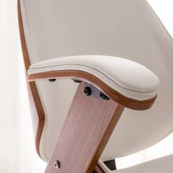 Fredriks Chaise de bureau pivotante Viiki - Imitation cuir / Acier inoxydable - Blanc / Noyer 20 Fredriks Chaise de bureau pivotante Viiki - Imitation cuir / Acier inoxydable - Blanc / Noyer -Chaises Soldes 1000176727 210212 13382900011 DETAILS P000000001000176727