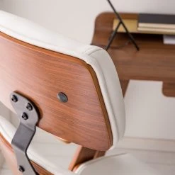 Fredriks Chaise de bureau pivotante Viiki - Imitation cuir / Acier inoxydable - Blanc / Noyer 21 Fredriks Chaise de bureau pivotante Viiki - Imitation cuir / Acier inoxydable - Blanc / Noyer -Chaises Soldes 1000176727 210212 13382900012 DETAILS P000000001000176727