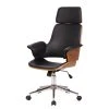 Studio Copenhagen Fauteuil de direction Zevia - Noir / Noyer -Chaises Soldes 1000176736 190614 12073000207 IMAGE P000000001000176736