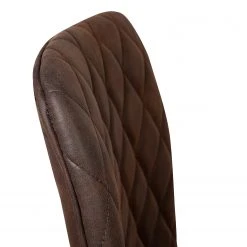 Ars manufacti Chaise capitonnée Tervo - microfibre / Acier - Microfibre Colby: Marron foncé vintage - Lot de 2 -Chaises Soldes 1000176747 201013 13591600053 DETAILS P000000001000176747