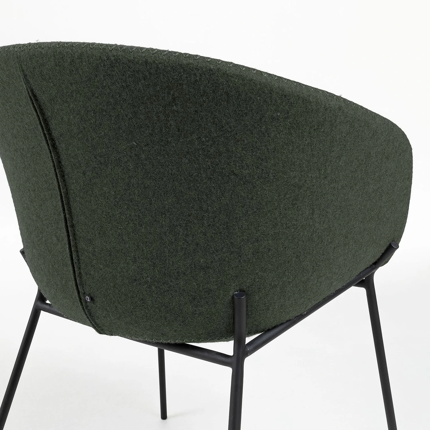 Norrwood Chaises à accoudoirs Baxa I - Feutre / Acier - Vert foncé 8 Norrwood Chaises à accoudoirs Baxa I - Feutre / Acier - Vert foncé – Image 6