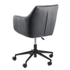 Mørteens Chaise pivotante Nicholas III - Velours/ Métal - Gris foncé -Chaises Soldes 1000179335 190628 16233000014 GALLERYIMAGES P000000001000179335