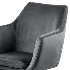 Mørteens Chaise pivotante Nicholas III - Velours/ Métal - Gris foncé -Chaises Soldes 1000179335 190628 16233000016 GALLERYIMAGES P000000001000179335