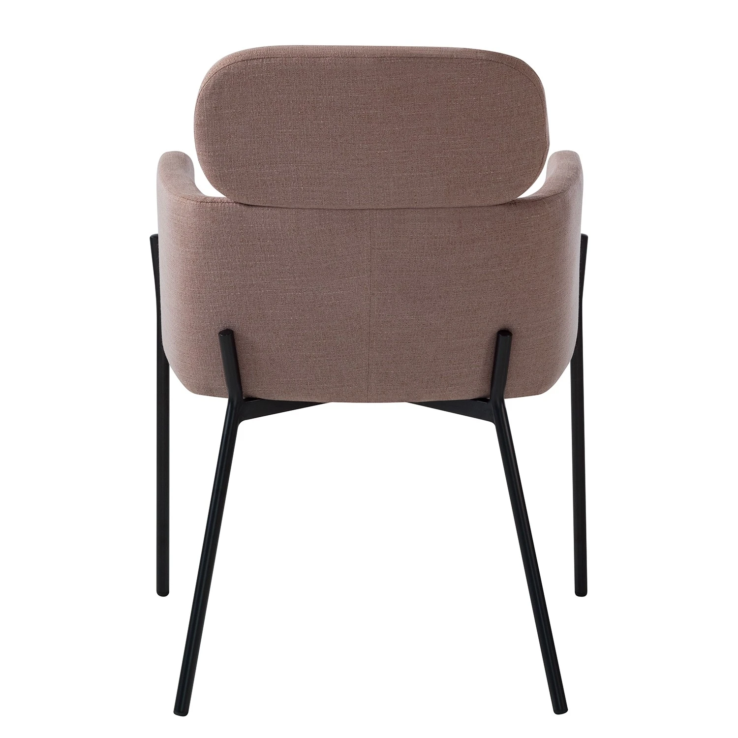 Mørteens Chaises à accoudoirs Menly - Tissu / Métal - Noir - Rose vieilli 9 Mørteens Chaises à accoudoirs Menly - Tissu / Métal - Noir - Rose vieilli – Image 7