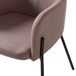 Mørteens Chaises à accoudoirs Menly - Tissu / Métal - Noir - Rose vieilli 23 Mørteens Chaises à accoudoirs Menly - Tissu / Métal - Noir - Rose vieilli -Chaises Soldes 1000179459 200121 14403000019 DETAILS P000000001000179459