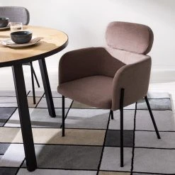 Mørteens Chaises à accoudoirs Menly - Tissu / Métal - Noir - Rose vieilli 19 Mørteens Chaises à accoudoirs Menly - Tissu / Métal - Noir - Rose vieilli -Chaises Soldes 1000179459 200122 12294600007 MOOD DETAILS P000000001000179459 mood