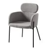 Mørteens Chaises à accoudoirs Menly - Tissu / Métal - Noir - Gris 2 Mørteens Chaises à accoudoirs Menly - Tissu / Métal - Noir - Gris -Chaises Soldes 1000179460 200121 14403200022 IMAGE P000000001000179460