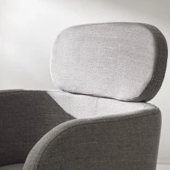 Mørteens Chaises à accoudoirs Menly - Tissu / Métal - Noir - Gris -Chaises Soldes 1000179460 200122 12294700016 DETAILS P000000001000179460