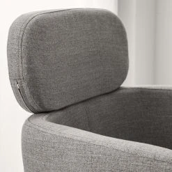 Mørteens Chaises à accoudoirs Menly - Tissu / Métal - Noir - Gris -Chaises Soldes 1000179460 200122 12294700019 DETAILS P000000001000179460