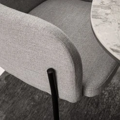 Mørteens Chaises à accoudoirs Menly - Tissu / Métal - Noir - Gris -Chaises Soldes 1000179460 200122 12294700020 DETAILS P000000001000179460