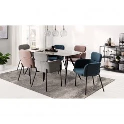 Mørteens Chaises à accoudoirs Menly - Tissu / Métal - Noir - Bleu Gris 17 Mørteens Chaises à accoudoirs Menly - Tissu / Métal - Noir - Bleu Gris -Chaises Soldes 1000179462 200122 12294700024 MOOD DETAILS P000000001000179462 mood