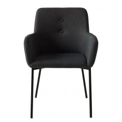 Mørteens Chaises à accoudoirs Mehle - Tissu / Métal - Noir - Anthracite -Chaises Soldes 1000179467 200131 13342900042 DETAILS P000000001000179467