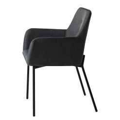 Mørteens Chaises à accoudoirs Mehle - Tissu / Métal - Noir - Anthracite -Chaises Soldes 1000179467 200131 13342900043 DETAILS P000000001000179467