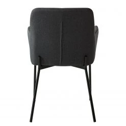 Mørteens Chaises à accoudoirs Mehle - Tissu / Métal - Noir - Anthracite -Chaises Soldes 1000179467 200131 13342900044 DETAILS P000000001000179467