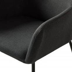 Mørteens Chaises à accoudoirs Mehle - Tissu / Métal - Noir - Anthracite -Chaises Soldes 1000179467 200131 13342900045 DETAILS P000000001000179467