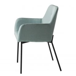 Mørteens Chaises à accoudoirs Mehle - Tissu / Métal - Noir - Vert menthe -Chaises Soldes 1000179473 200131 13342900049 DETAILS P000000001000179473