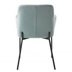 Mørteens Chaises à accoudoirs Mehle - Tissu / Métal - Noir - Vert menthe -Chaises Soldes 1000179473 200131 13342900050 DETAILS P000000001000179473