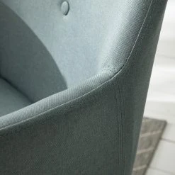 Mørteens Chaises à accoudoirs Mehle - Tissu / Métal - Noir - Vert menthe -Chaises Soldes 1000179473 200310 11380600047 DETAILS P000000001000179473