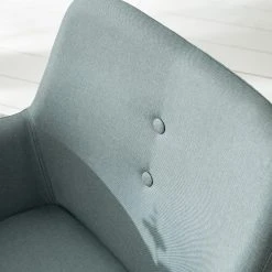 Mørteens Chaises à accoudoirs Mehle - Tissu / Métal - Noir - Vert menthe -Chaises Soldes 1000179473 200310 11380700049 DETAILS P000000001000179473