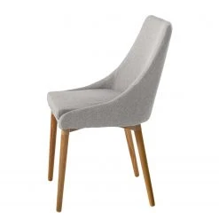 Mørteens Chaises Brea (lot de 2) - Tissu / Frêne massif - Frêne - Gris clair -Chaises Soldes 1000183821 200131 13092300011 DETAILS P000000001000183821