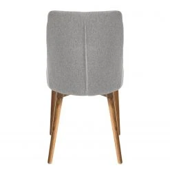 Mørteens Chaises Brea (lot de 2) - Tissu / Frêne massif - Frêne - Gris clair -Chaises Soldes 1000183821 200131 13092300012 DETAILS P000000001000183821