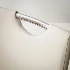 Fredriks Chaises cantilever Nevia I - Imitation cuir / Métal - Chrome - Cuir synthétique Aleli: Créme - Lot de 2 -Chaises Soldes 1000183823 200206 06303500055 DETAILS P000000001000183823