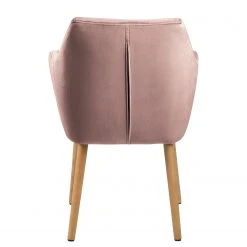 Mørteens Chaises à accoudoirs Nicholas VI - Velours / Chêne massif - 1 chaise -Chaises Soldes 1000183898 190911 16492300004 DETAILS P000000001000183898