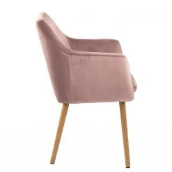 Mørteens Chaises à accoudoirs Nicholas VI - Velours / Chêne massif - 1 chaise -Chaises Soldes 1000183898 190911 16492300005 DETAILS P000000001000183898