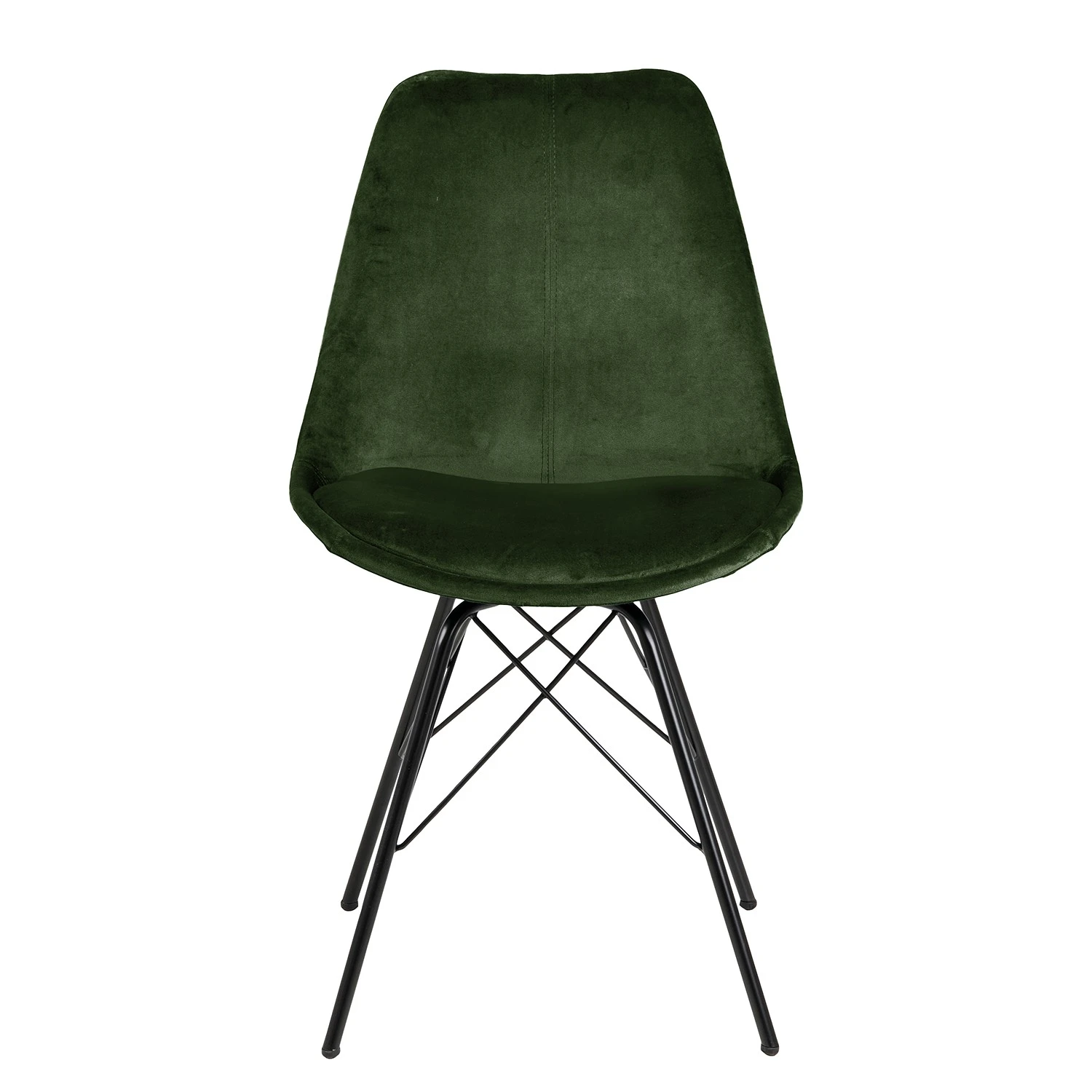 Fredriks Chaises Bonito (lot de 2) - Velours / Fer - Noir - Vert olive 4 Fredriks Chaises Bonito (lot de 2) - Velours / Fer - Noir - Vert olive – Image 2