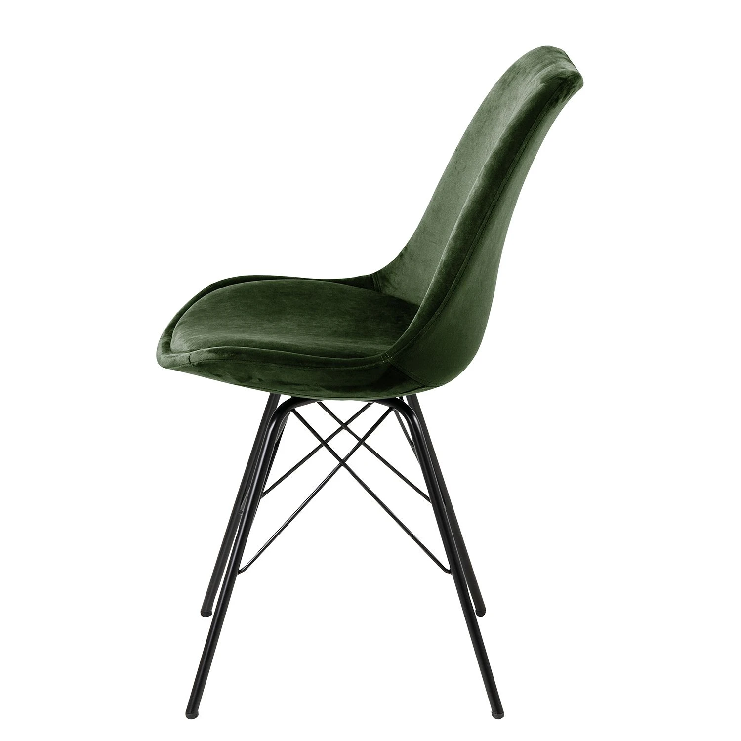 Fredriks Chaises Bonito (lot de 2) - Velours / Fer - Noir - Vert olive 5 Fredriks Chaises Bonito (lot de 2) - Velours / Fer - Noir - Vert olive – Image 3