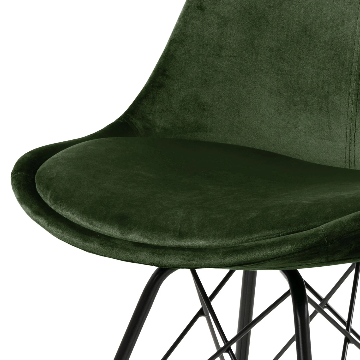 Fredriks Chaises Bonito (lot de 2) - Velours / Fer - Noir - Vert olive 9 Fredriks Chaises Bonito (lot de 2) - Velours / Fer - Noir - Vert olive – Image 7