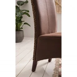 Ars Natura Chaises Julio (lot de 2) - Imitation cuir / Rotin - Marron vintage / Marron clair chiné 23 Ars Natura Chaises Julio (lot de 2) - Imitation cuir / Rotin - Marron vintage / Marron clair chiné -Chaises Soldes 1000184166 200317 14454300002 DETAILS P000000001000184166