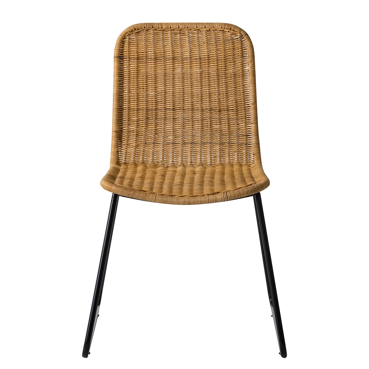 Ars manufacti Chaises Vuna (lot de 2) - Rotin / Métal - Rotin naturel / Noir 6 Ars manufacti Chaises Vuna (lot de 2) - Rotin / Métal - Rotin naturel / Noir – Image 4