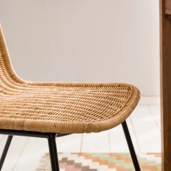 Ars manufacti Chaises Vuna (lot de 2) - Rotin / Métal - Rotin naturel / Noir 26 Ars manufacti Chaises Vuna (lot de 2) - Rotin / Métal - Rotin naturel / Noir -Chaises Soldes 1000184175 200317 14365700005 DETAILS P000000001000184175