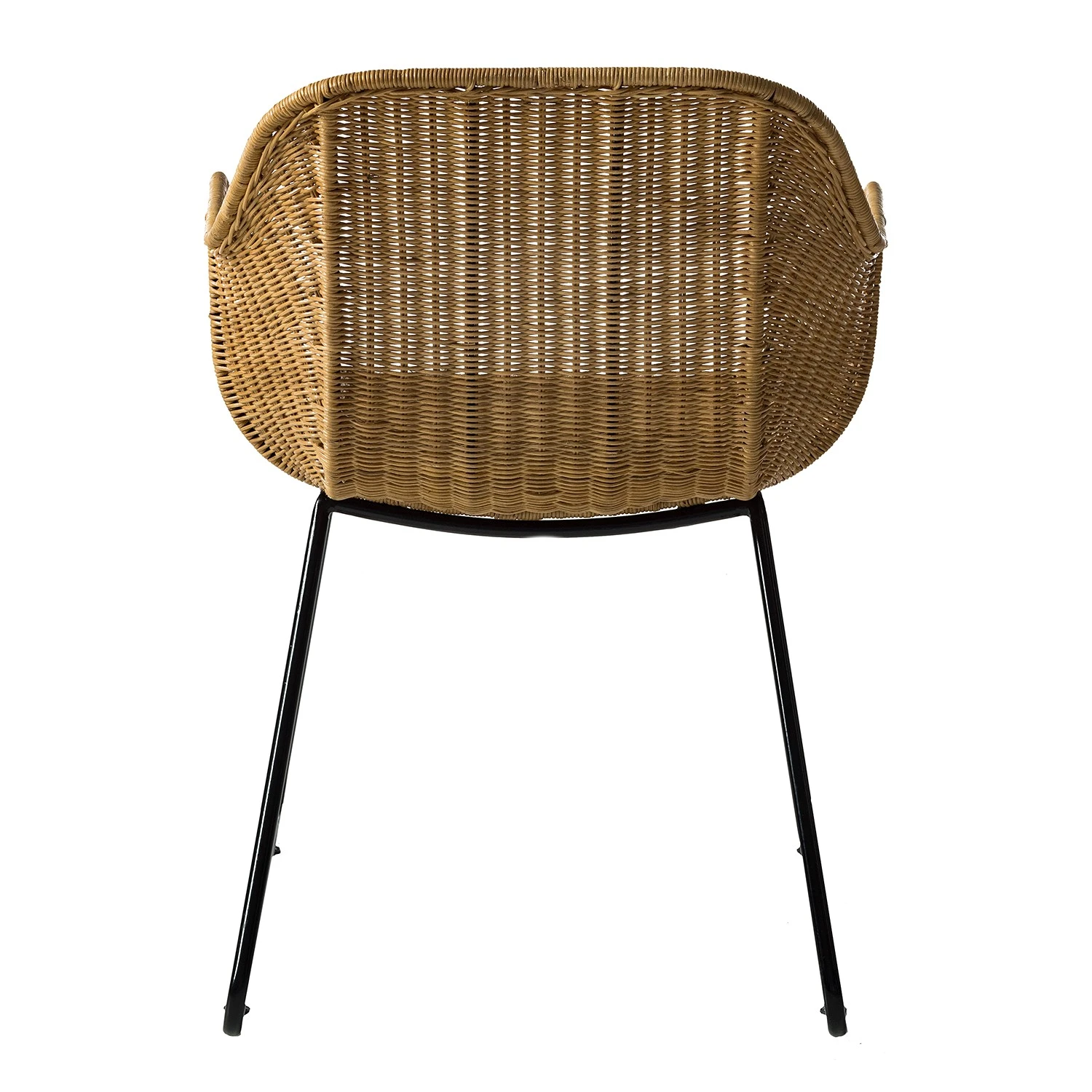 Ars manufacti Chaises à accoudoirs Vuna - Rotin / Métal - Rotin naturel / Noir 8 Ars manufacti Chaises à accoudoirs Vuna - Rotin / Métal - Rotin naturel / Noir – Image 6