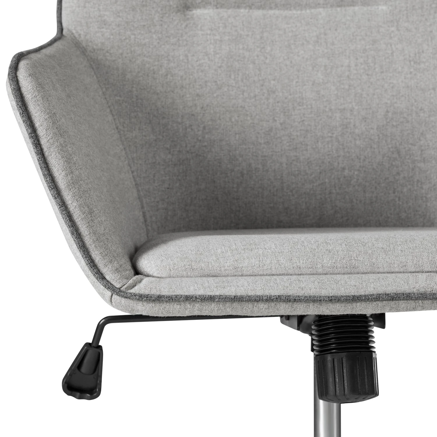 Fredriks Chaise de bureau pivotante Skabu - Tissu / Métal - Chrome - Gris 10 Fredriks Chaise de bureau pivotante Skabu - Tissu / Métal - Chrome - Gris – Image 8