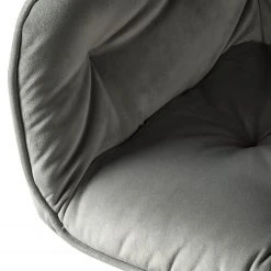 Jack & Alice Chaises à accoudoirs Tilly - Velours / Métal - Noir - Gris -Chaises Soldes 1000184190 200207 09400700025 DETAILS P000000001000184190