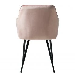 Jack & Alice Chaises à accoudoirs Tilly - Velours / Métal - Noir - Rose vieilli -Chaises Soldes 1000184191 200207 09400800030 DETAILS P000000001000184191