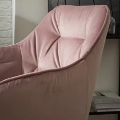 Jack & Alice Chaises à accoudoirs Tilly - Velours / Métal - Noir - Rose vieilli -Chaises Soldes 1000184191 200414 13030700005 DETAILS P000000001000184191