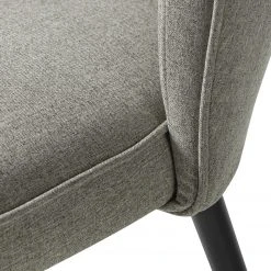 Mørteens Chaise capitonnée Sollia - Tissu / Hêtre massif - Noir - Gris -Chaises Soldes 1000184194 200207 09401300060 DETAILS P000000001000184194