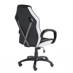 Home24office Fauteuil de direction Emra - Imitation cuir / Nylon - blanc / Noir -Chaises Soldes 1000185251 191105 08404900007 DETAILS P000000001000185251