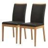Schösswender Chaises Nora (lot de 2) - Cuir véritable / Chêne sauvage massif - Noir 1 Schösswender Chaises Nora (lot de 2) - Cuir véritable / Chêne sauvage massif - Noir -Chaises Soldes 1000191402 191120 16130500085 IMAGE P000000001000191402
