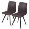 Schösswender Chaises Karla II (lot de 2) - Imitation cuir / Hêtre verni - Marron -Chaises Soldes 1000191403 200313 06485900018 IMAGE P000000001000191403