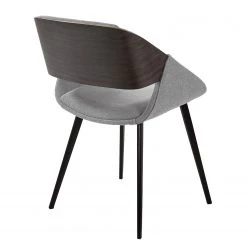 Norrwood Chaise capitonnée Zempin - Tissu / Métal - Imitation noyer - Gris clair 11 Norrwood Chaise capitonnée Zempin - Tissu / Métal - Imitation noyer - Gris clair -Chaises Soldes 1000200199 200206 07392400004 DETAILS P000000001000200199