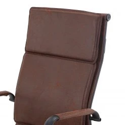 Ars manufacti Chaise de bureau Buyck - Microfibre / Métal - Marron vintage / Noir mat -Chaises Soldes 1000201104 200206 10591300006 DETAILS P000000001000201104
