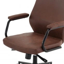 Ars manufacti Chaise de bureau Byram - Microfibre / Métal - Marron vintage / Noir mat 8 Ars manufacti Chaise de bureau Byram - Microfibre / Métal - Marron vintage / Noir mat -Chaises Soldes 1000201105 200206 10591300011 DETAILS P000000001000201105