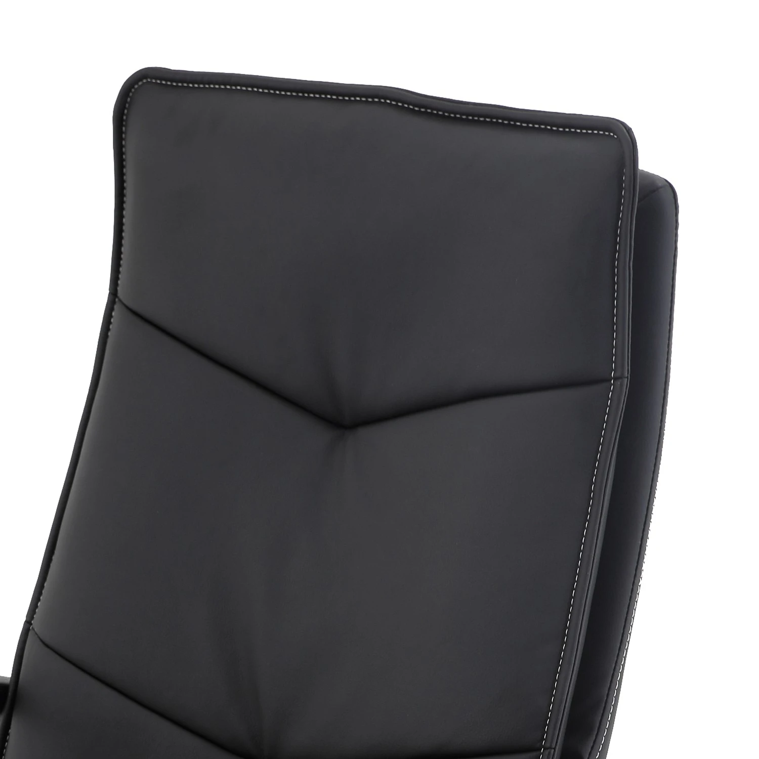 Fredriks Chaise de bureau Rhos - Imitation cuir / Matière plastique - Noir 4 Fredriks Chaise de bureau Rhos - Imitation cuir / Matière plastique - Noir – Image 2